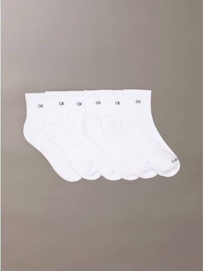 calcetines-calvin-klein-cushion-high-quarter-paquete-de-6-hombre-blanco-cvw243qt03-002