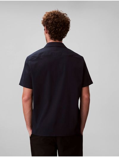 camisa-calvin-klein-seersucker-hombre-negro-4lf109g-cef