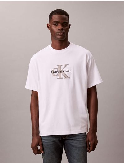 Playera-Grafica-Monologo-Calvin-Klein-Hombre-Blanco-4RE815G-YAF