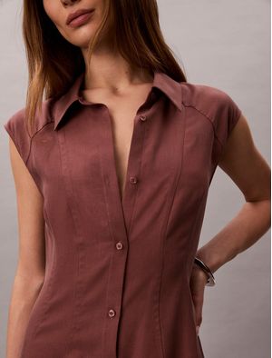 vestido-calvin-klein-tencel-linel-mujer-terracota-44f015g-41j