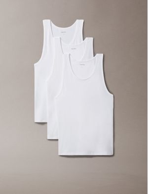 Tank-Top-Calvin-Klein-Paquete-de-3-Hombre-Blanco-NB4184-110