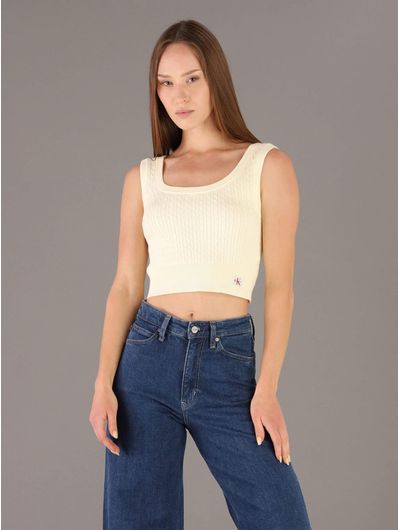 top-calvin-klein-con-monologo-bordado-mujer-amarillo-47f319g-zrk