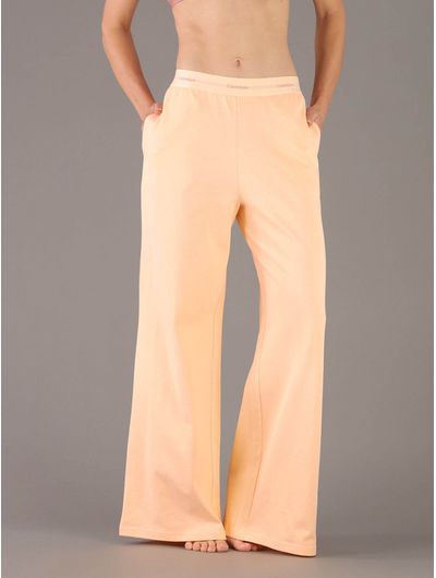 pantalon-calvin-klein-de-pijama-logo-cotton-jersey-mujer-naranja-qs7518-4rw