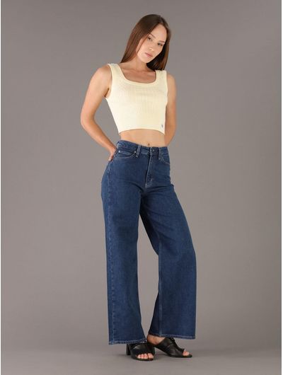 top-calvin-klein-con-monologo-bordado-mujer-amarillo-47f319g-zrk