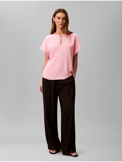 top-calvin-klein-plisado-con-herraje-mujer-rosa-44f150g-tg0