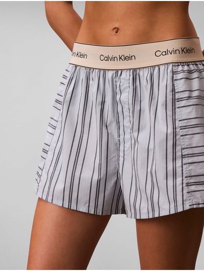 short-calvin-klein-super-popelina-con-logo-mujer-azul-qs7519-4xw