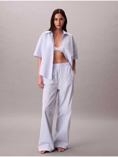 camisa-calvin-klein-popelina-relax-mujer-azul-qs7652-2ne