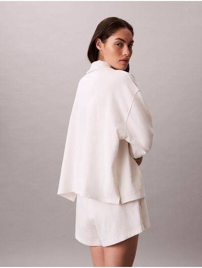 polo-calvin-klein-oversized-mujer-beige-qs7607-yas