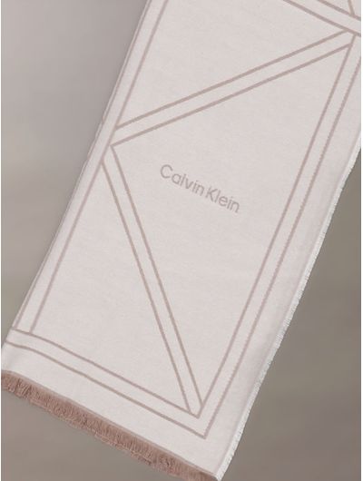 Bufanda-Calvin-Klein-Ligera-con-Emblema-Mujer-Beige-4F8074G-67U