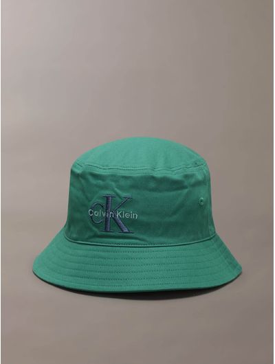 bucket-hat-calvin-klein-monologo-hombre-verde-4g5020g-l4g