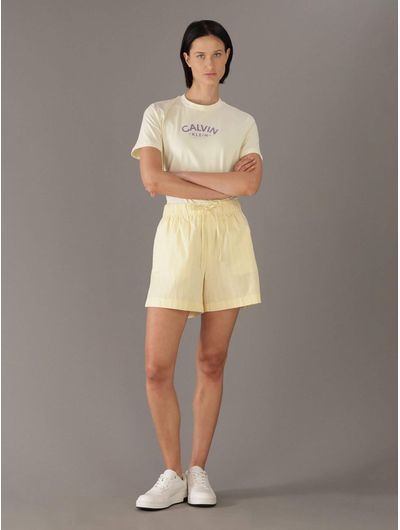 short-calvin-klein-monograma-mujer-amarillo-47f619g-4my