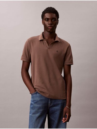 polo-calvin-klein-pique-cuello-abierto-hombre-cafe-4rf215g-9o9