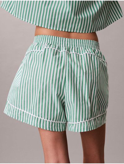 short-calvin-klein-poplin-mujer-verde-qs7604-4zf