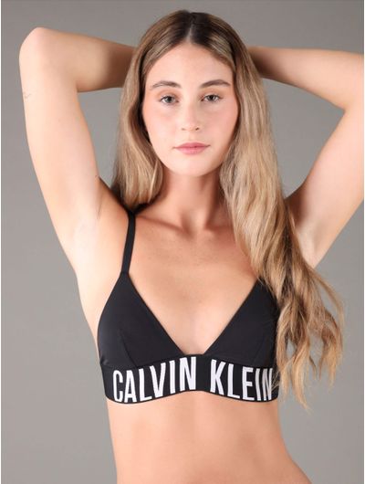 top-calvin-klein-de-traje-de-baño-mujer-negro