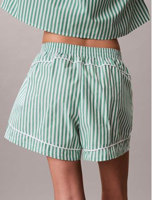 short-calvin-klein-poplin-mujer-verde-qs7604-4zf