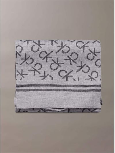 Bufanda-Calvin-Klein-Monograma-Hombre-Gris-CKMC523201-032