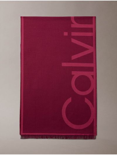 Bufanda-Calvin-Klein-Jacquard-Lightweight-Logo-Mujer-Rosa-4F8066G-Z1K