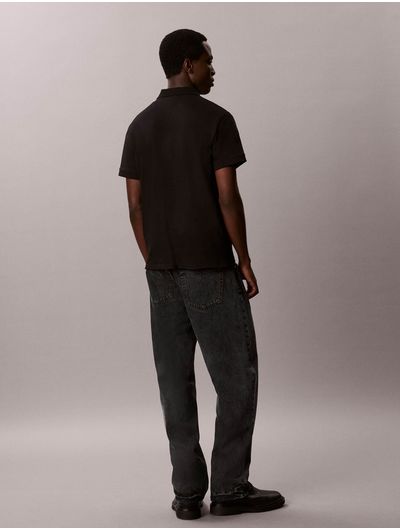 polo-slim-refined-de-pique-calvin-klein-para-hombre-color-negro-4lc254g-ub1