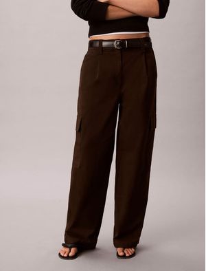 pantalon-cargo-de-algodon-calvin-klein-para-mujer-color-cafe-47f623g-to2
