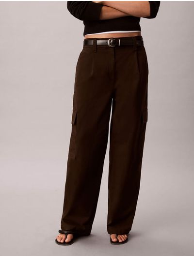 pantalon-cargo-de-algodon-calvin-klein-para-mujer-color-cafe-47f623g-to2