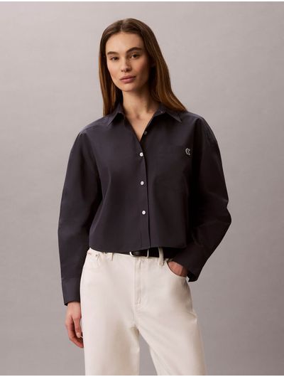 camisa-cropped-de-popelina-de-algodon-calvin-klein-para-mujer-color-azu-47f104g-cge